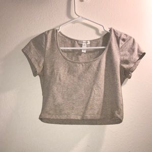 Tan cropped top